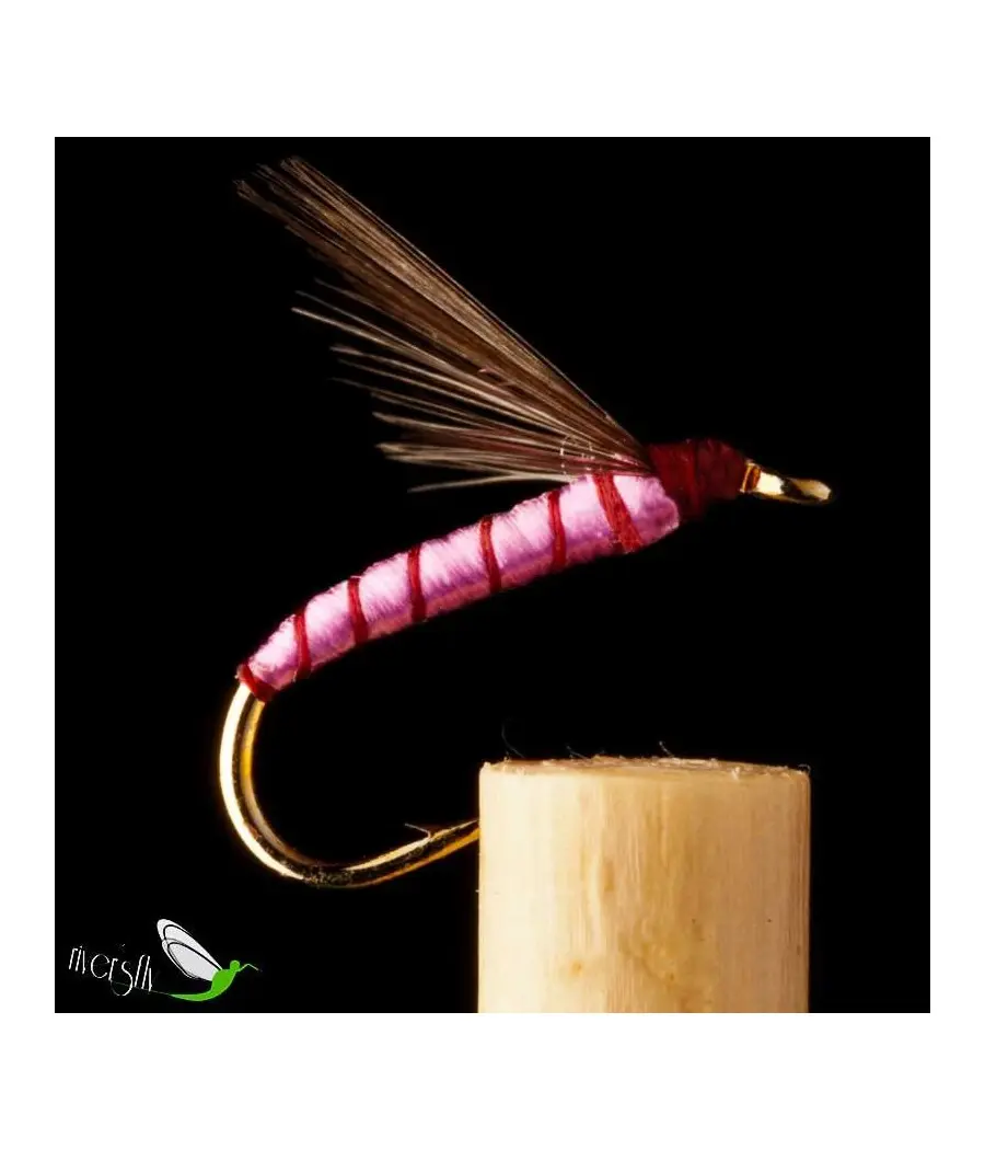 Mouche Noyée Soie Mauve