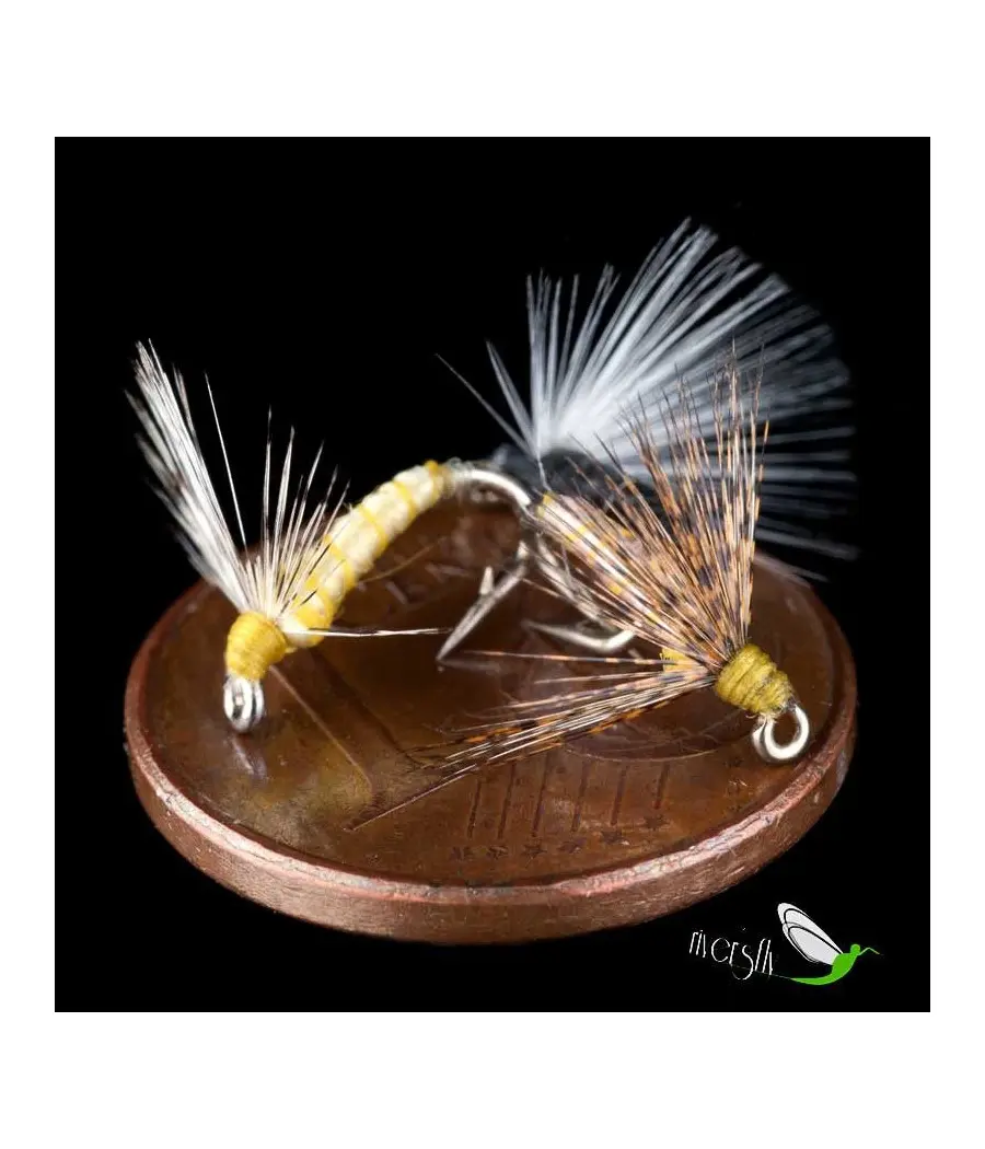 Mouche Noyée Puceron Soie Rouge Rib Noir