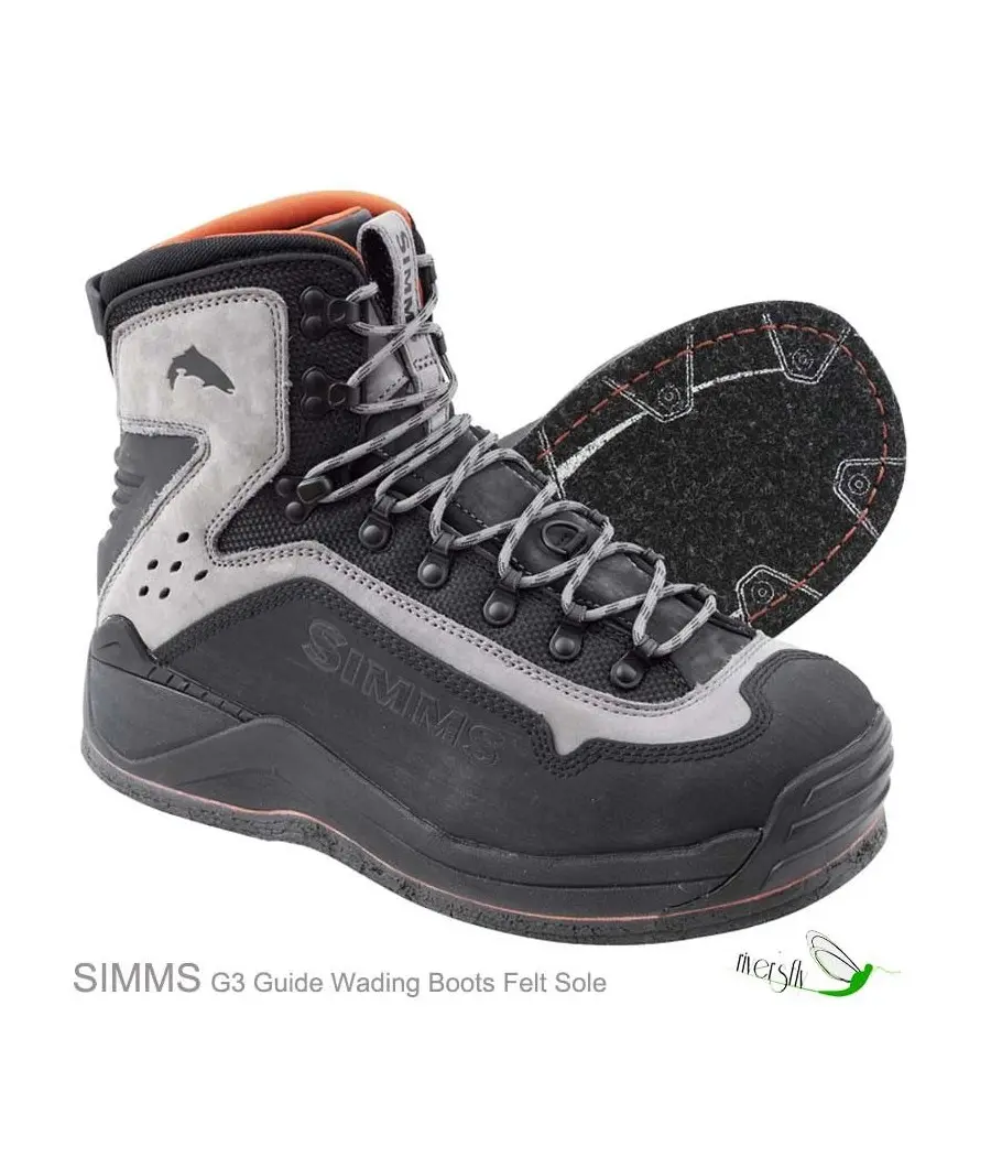 Chaussures de Wading Simms G3 Guide Semelle en Feutre