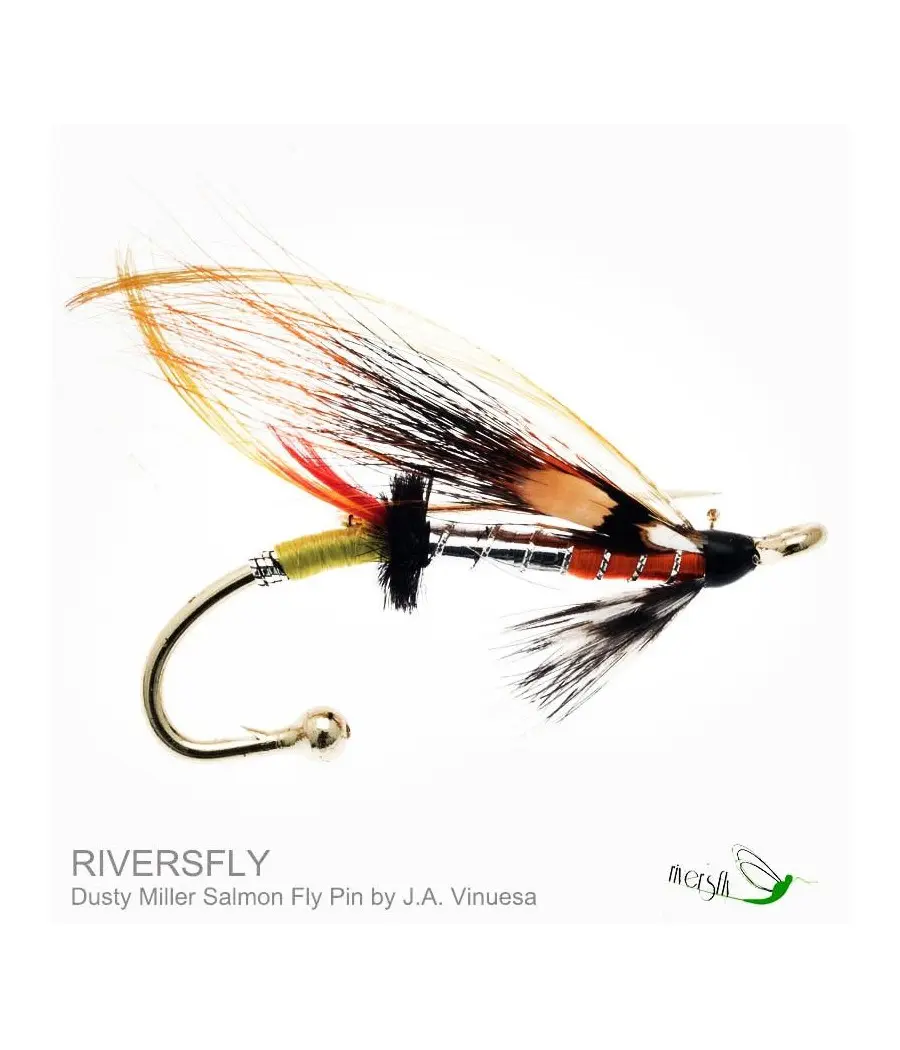 Dusty Miller Salmon Fly Pin
