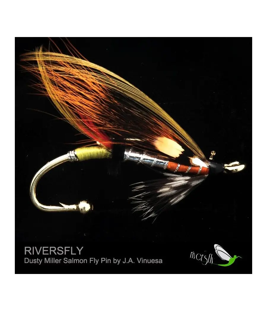 Dusty Miller Salmon Fly Pin