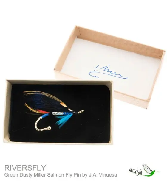 Blue Dusty Miller Salmon Fly Pin