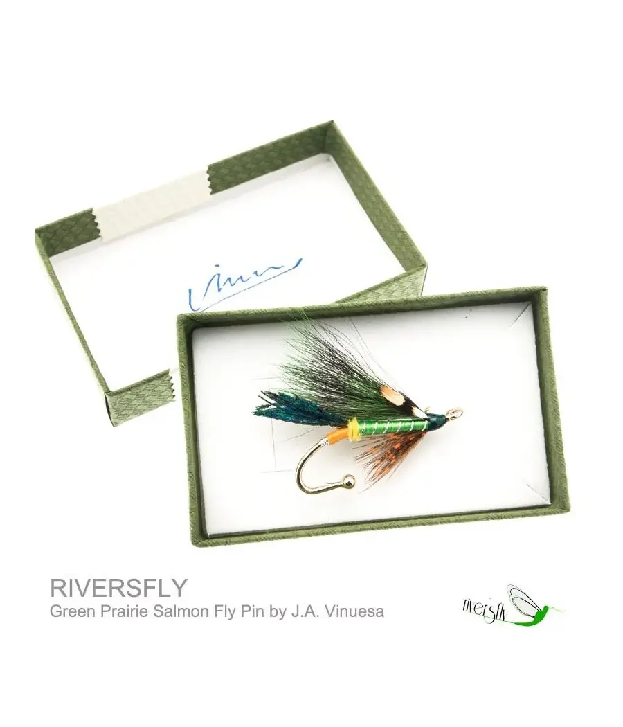 Broches Mouche Saumon Green Prairie