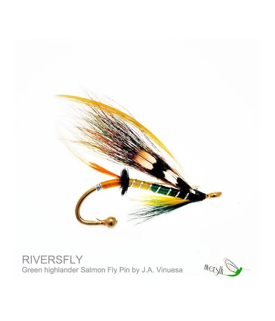 Broches Mouche Saumon Green Highlander