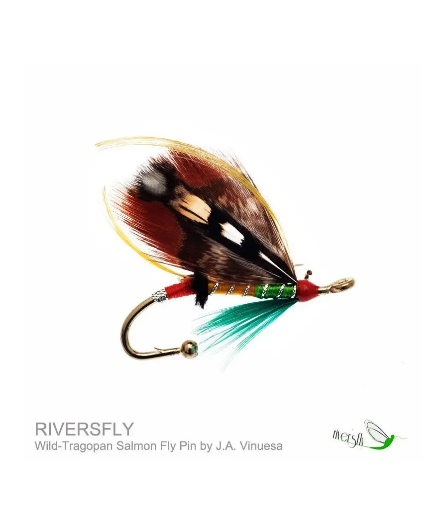 Broche Mosca de Salmón Wild Tragopan