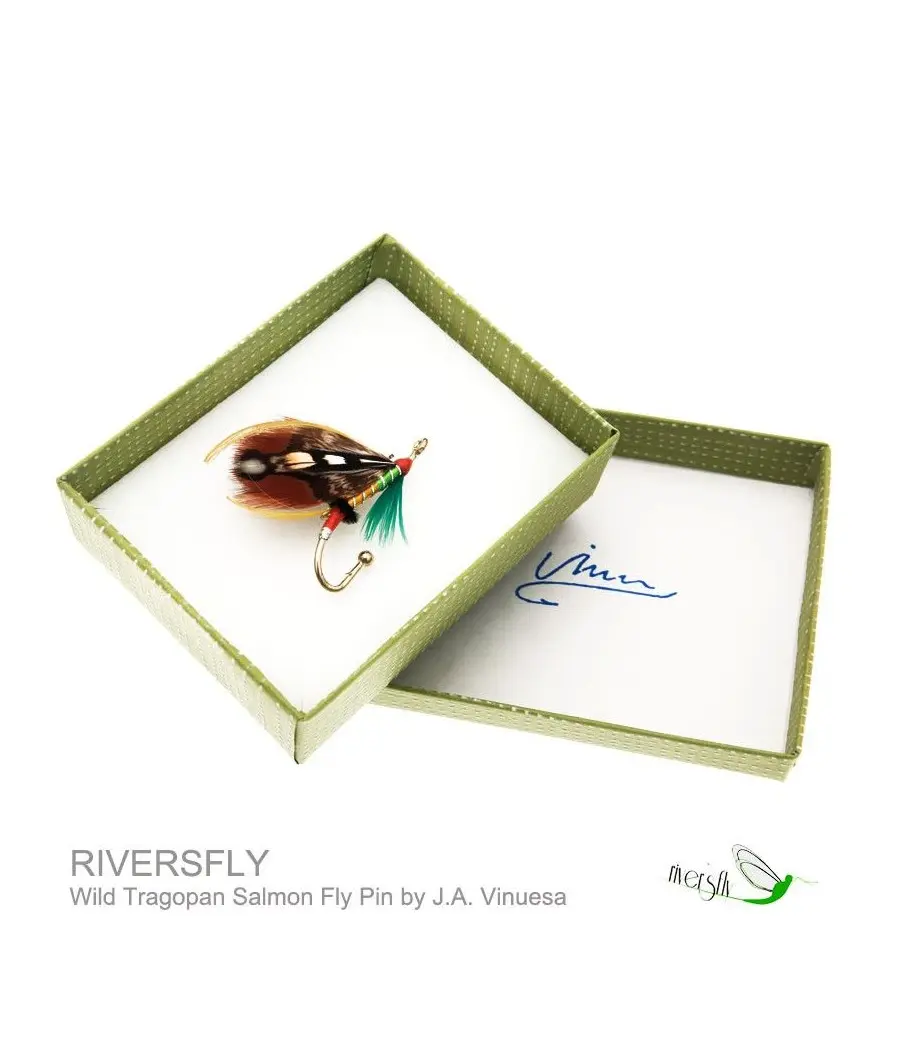 Broche Mosca de Salmón Wild Tragopan