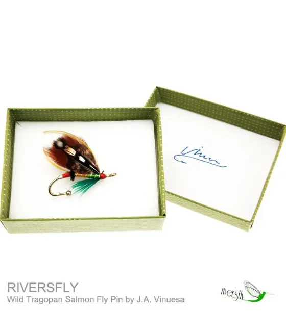 Broche Mosca de Salmón Wild Tragopan