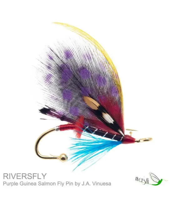 Broches Mouche Saumon Purple Guinea