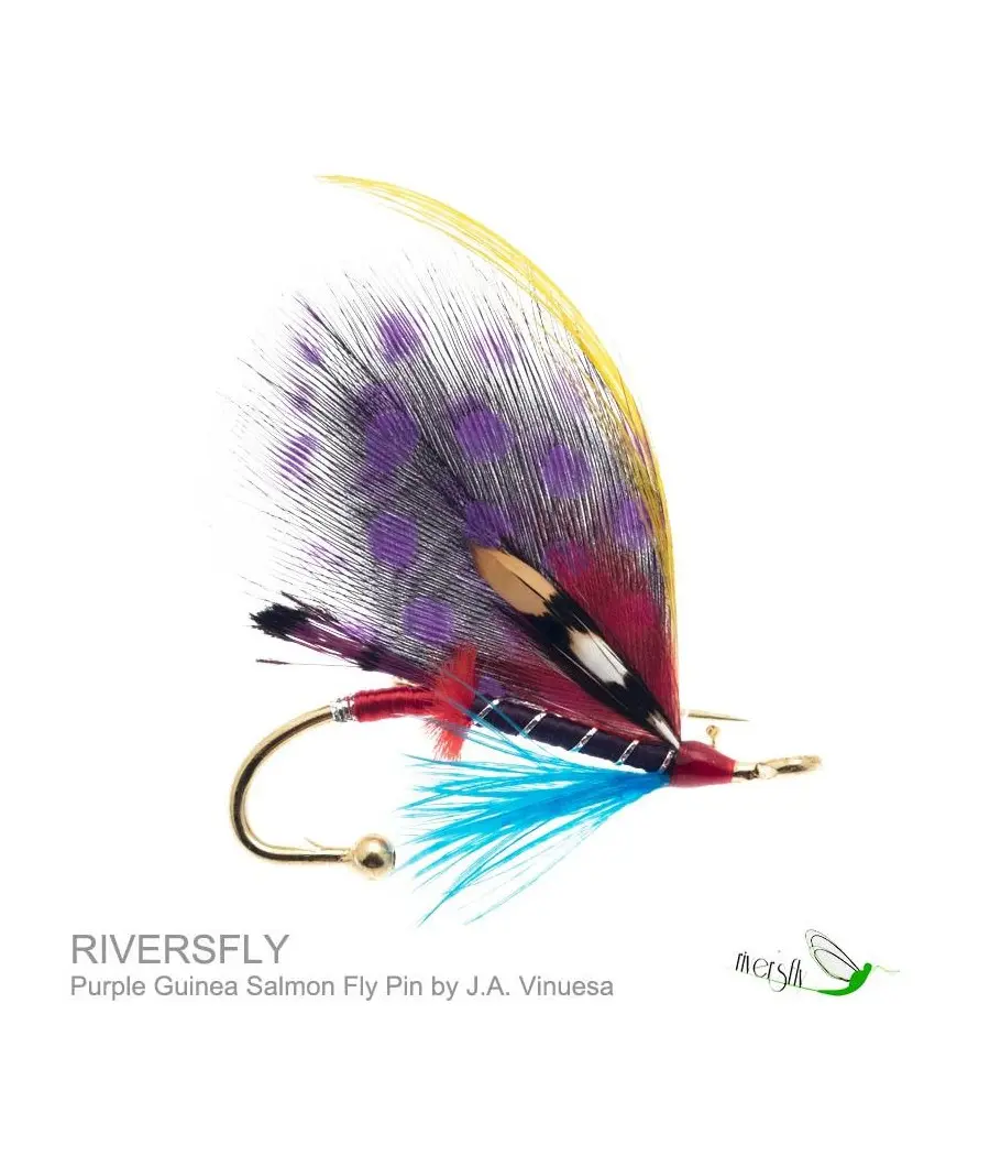 Broches Mouche Saumon Purple Guinea