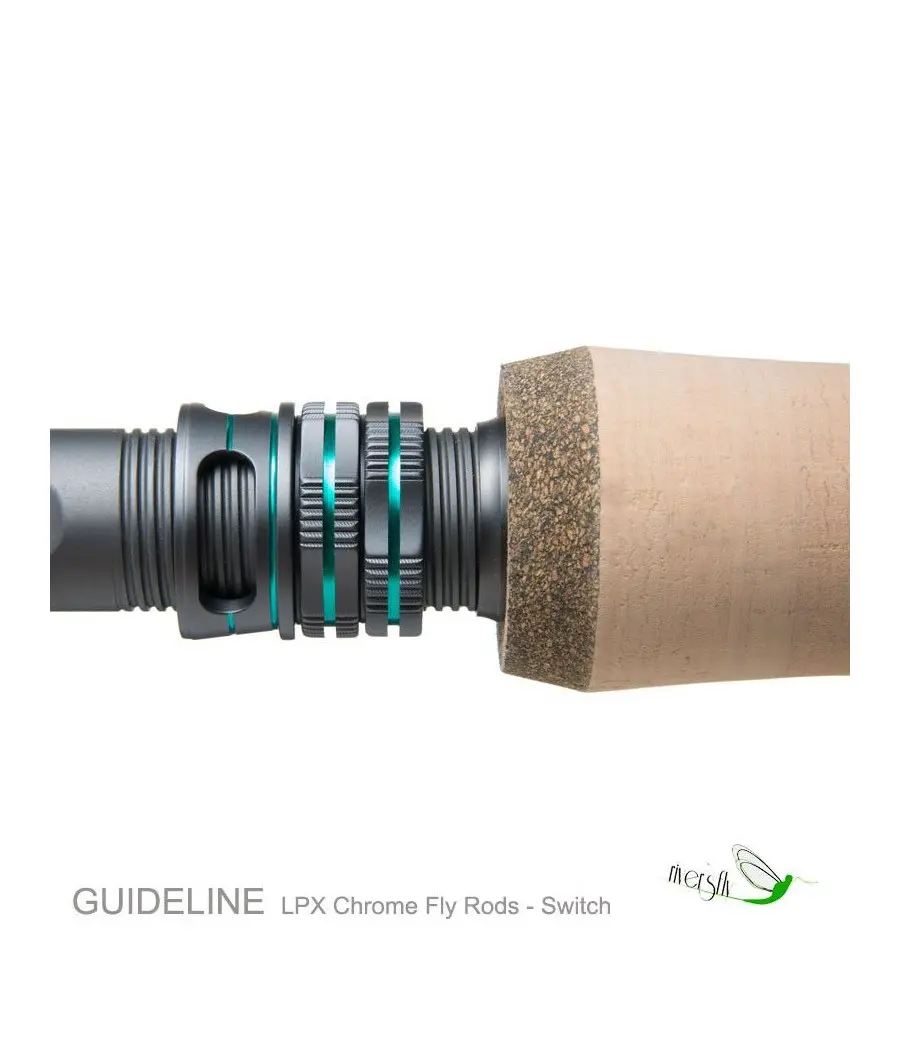 Canne a Mouche Switch LPX Chrome de Guideline