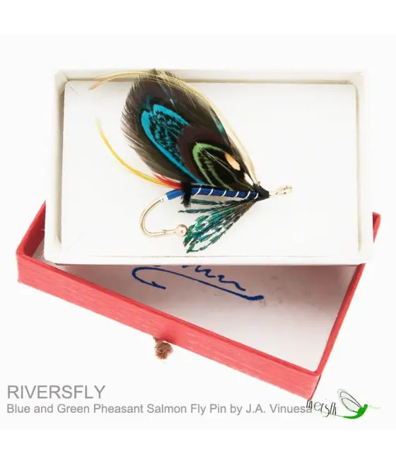Broche Mosca de Salmón Silver Pheasant