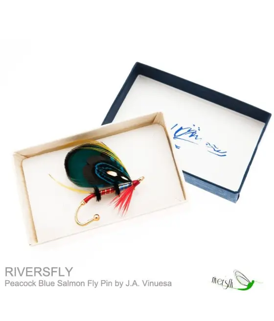 Broches Mouche Saumon Blue & Green Pheasant