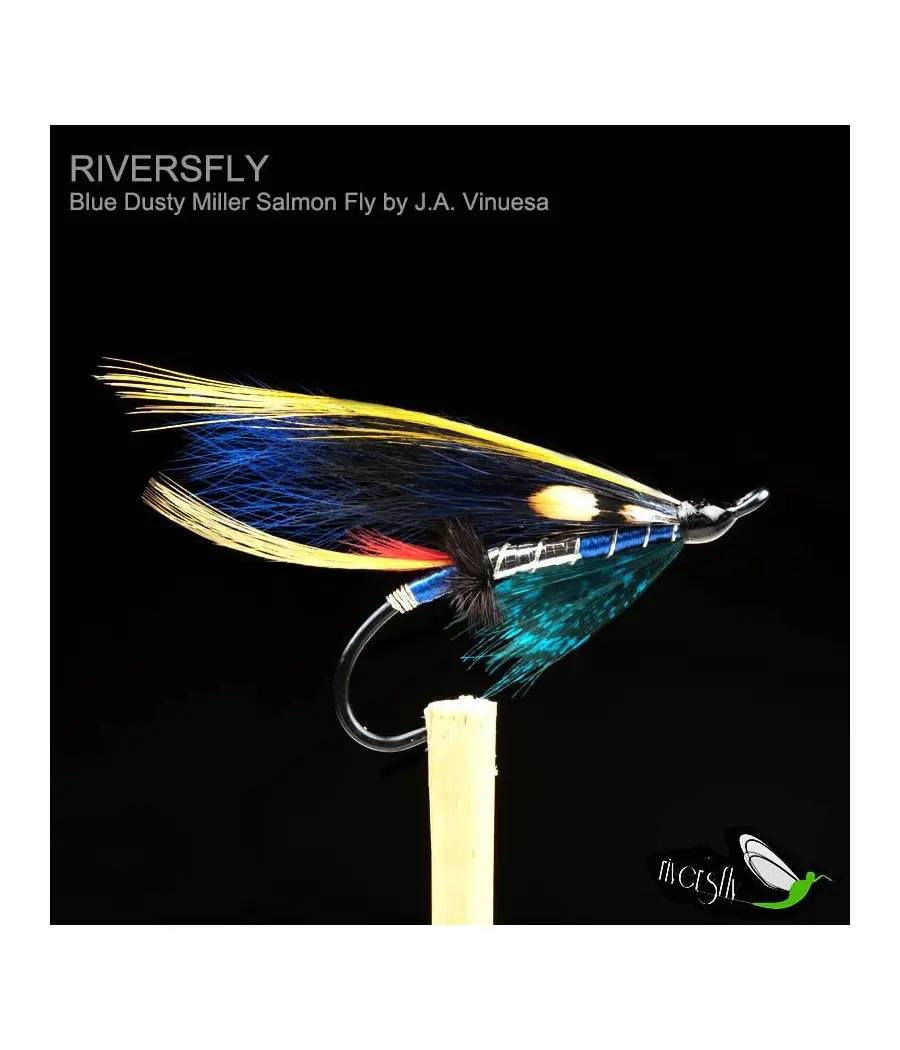 Blue Dusty Miller Salmon Fly by J.A. Vinuesa