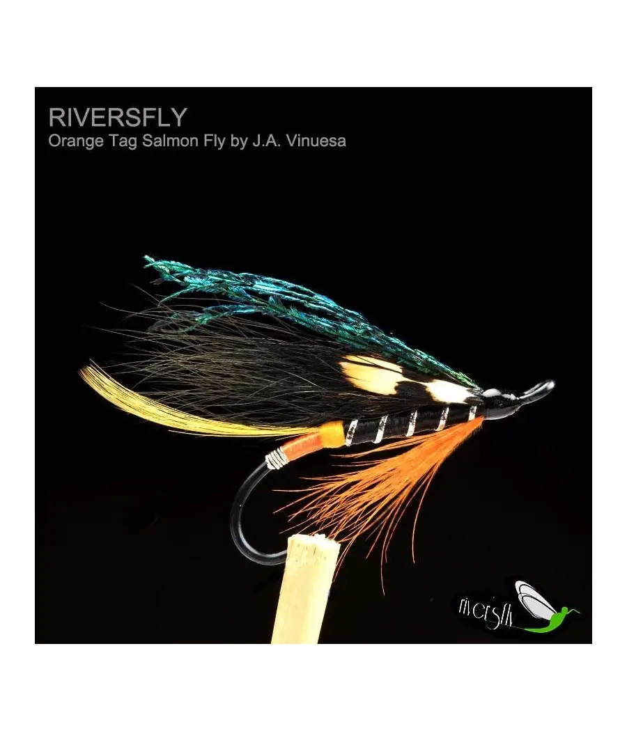 Mouche Saumon Orange Tag by J.A. Vinuesa
