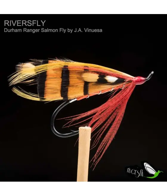 Mouche Saumon Orange Durham Ranger by J.A. Vinuesa