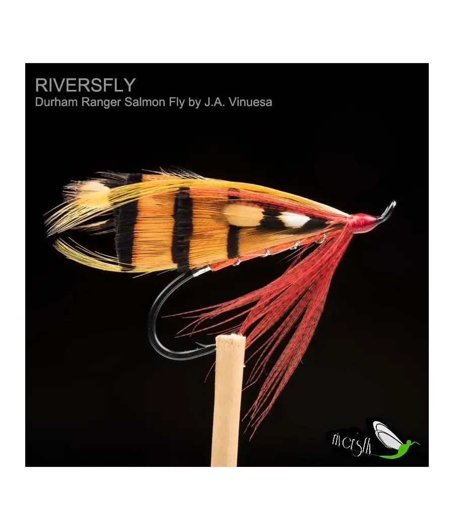 Mouche Saumon Orange Durham Ranger by J.A. Vinuesa