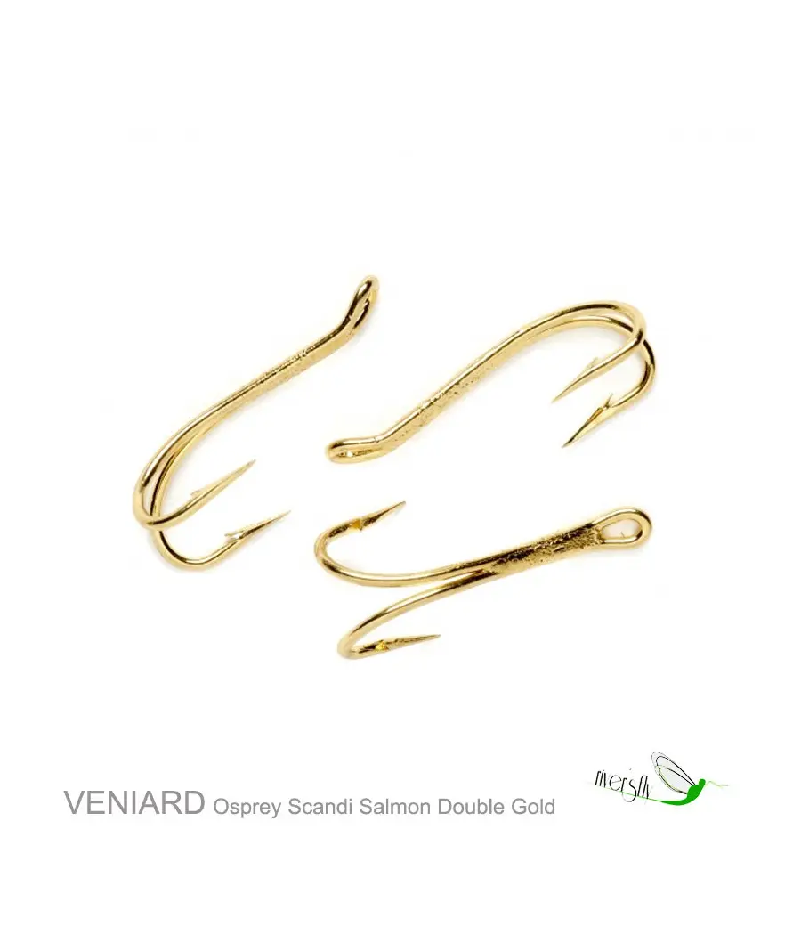 Scandi Salmon Flies Double Gold Hooks by Veniard