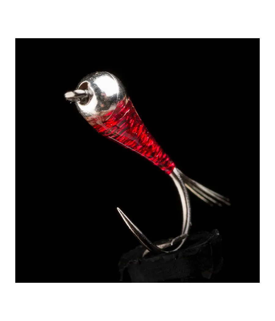 Nimphe Perdigon MG Rouge Pêche a la mouche