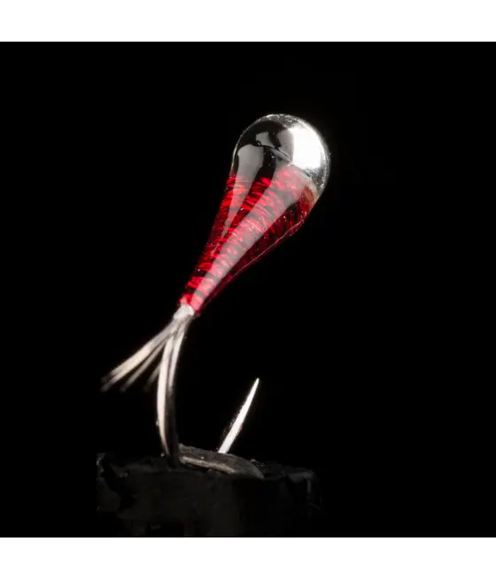 Nimphe Perdigon MG Rouge Pêche a la mouche