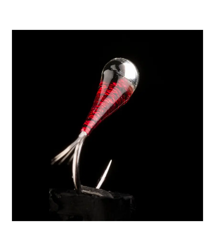 Nimphe Perdigon MG Rouge Pêche a la mouche