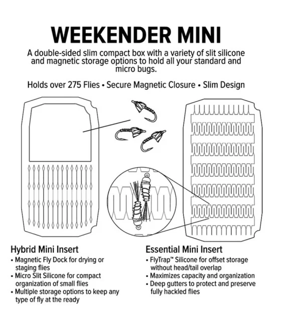 Umpqua UPG Silicone Weekender Mini Fly Fishing Box