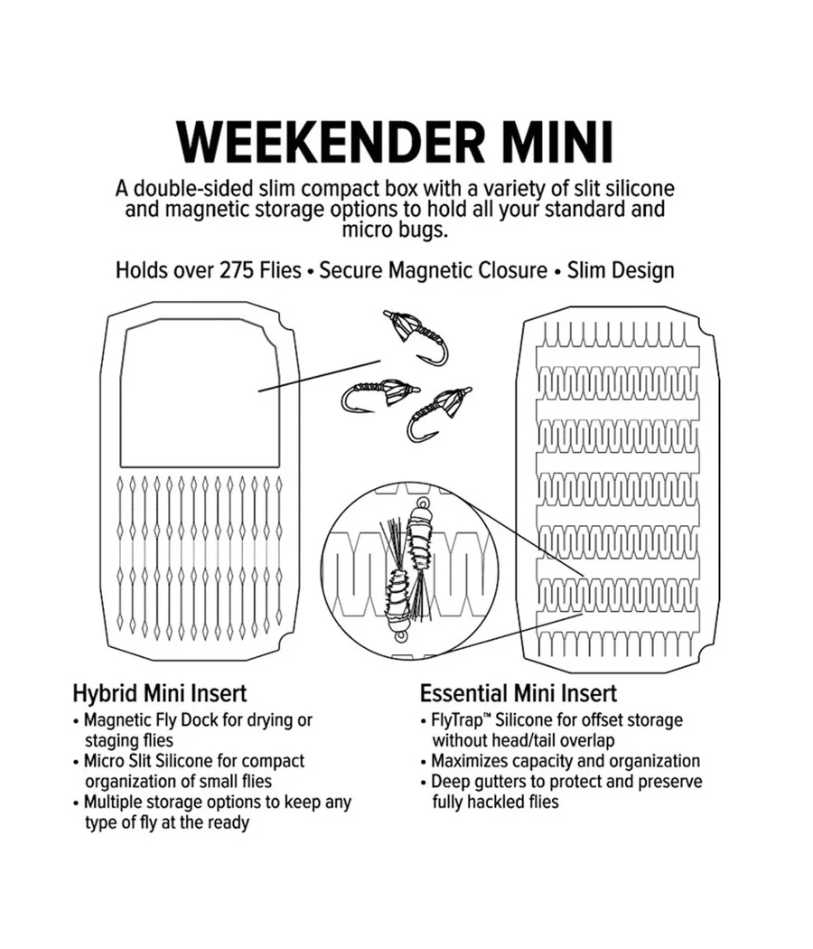 Umpqua UPG Silicone Weekender Mini Fly Fishing Box