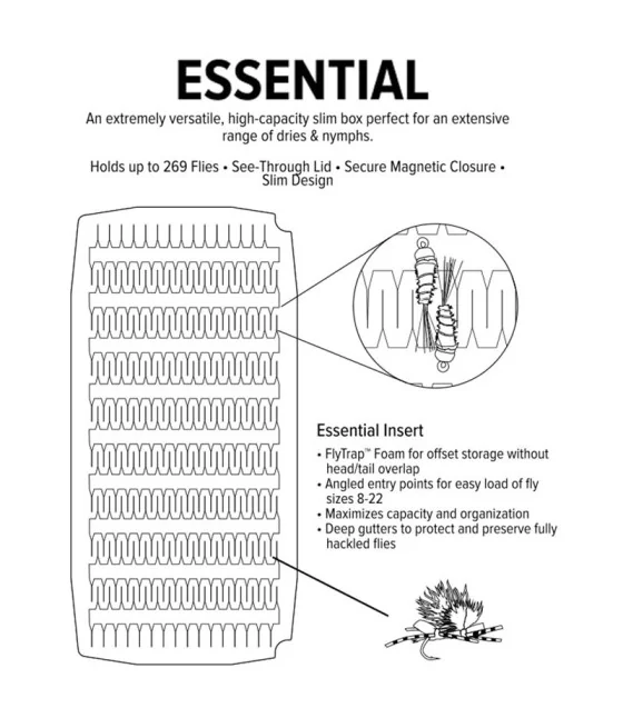 Caja de Moscas Umpqua UPG Foam Essential