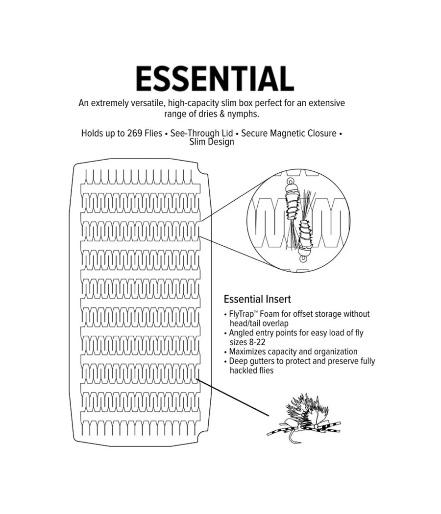 Caja de Moscas Umpqua UPG Foam Essential
