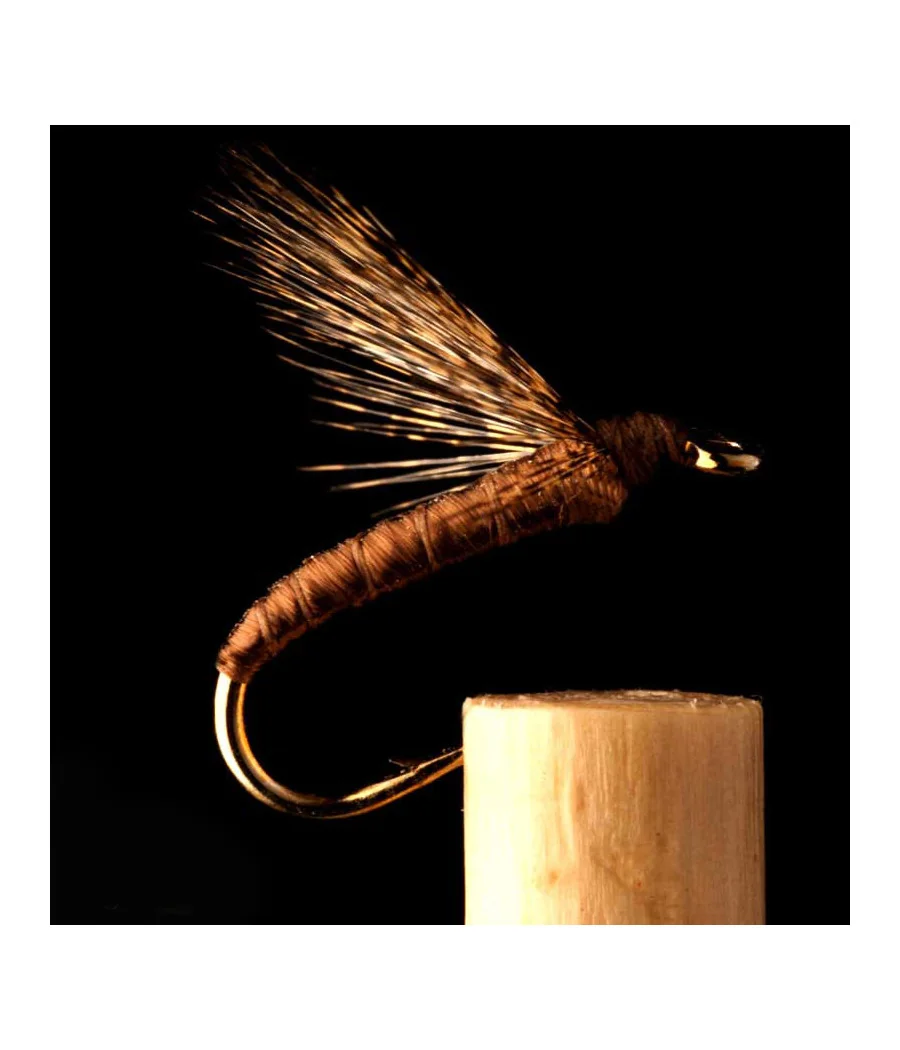 Mouche Noyée Soie Tabac Pèche a la Mouche