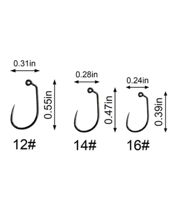 Kingfisher Jig Wide Gape Fly Fishing Hooks