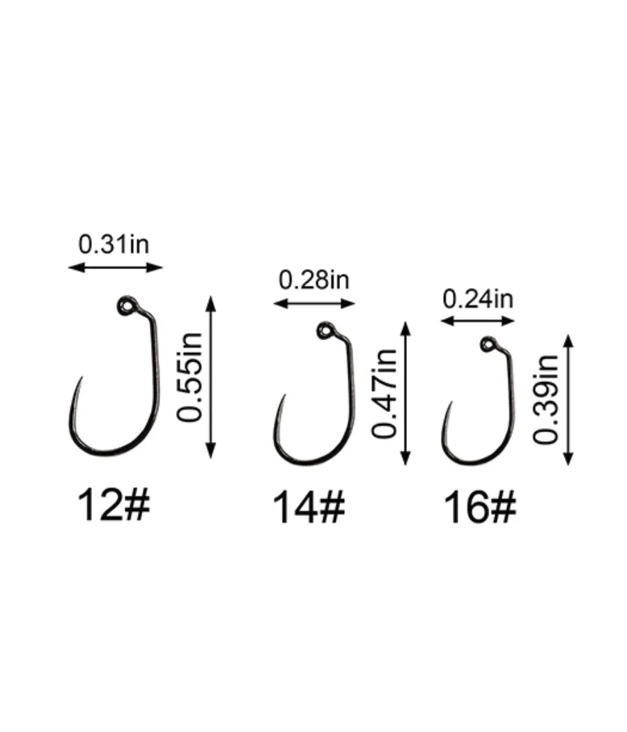 Kingfisher Jig Wide Gape Fly Fishing Hooks