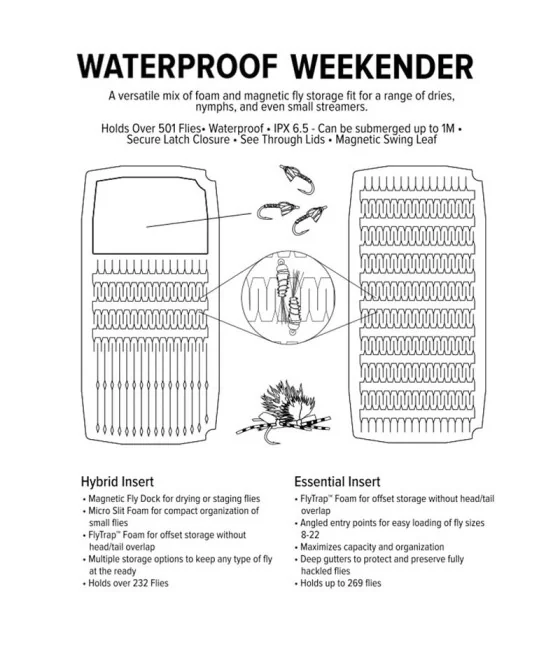 Umpqua UPG Foam WP Weekender Large Fly Box Umpqua UPG Foam WP Weekender Large Fly Box