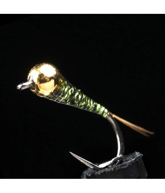 Ninfa Perdigón MG Oliva Medio Pesca con Mosca