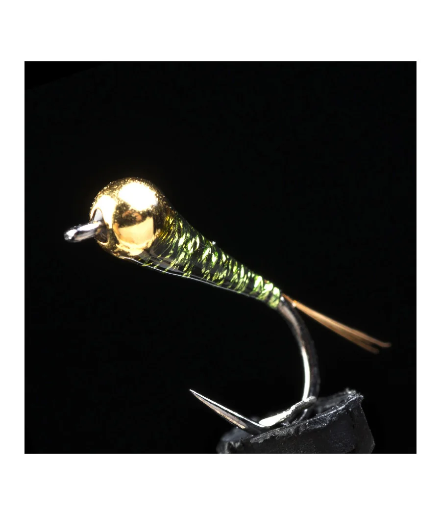 Ninfa Perdigón MG Oliva Medio Pesca con Mosca