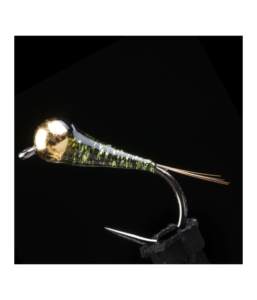 Ninfa Perdigón MG Oliva Medio Pesca con Mosca