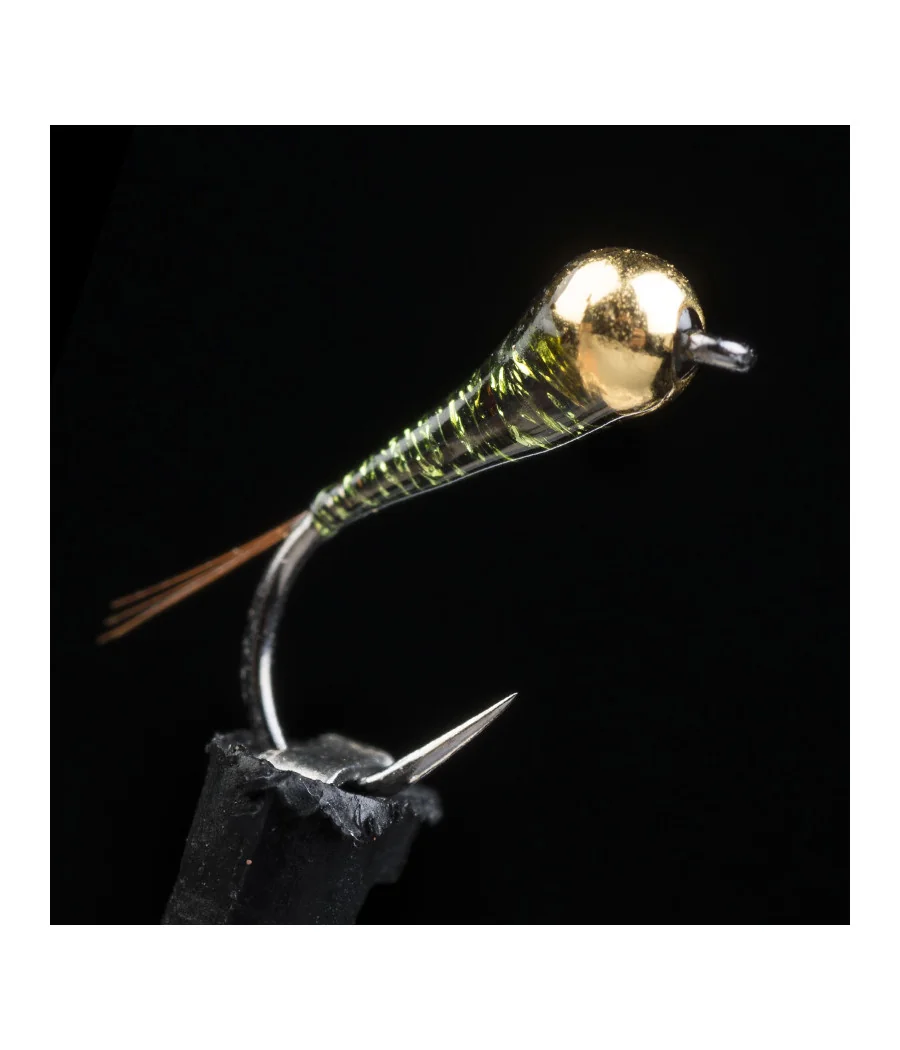 Ninfa Perdigón MG Oliva Medio Pesca con Mosca