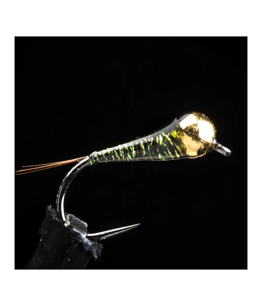 Ninfa Perdigón MG Oliva Medio Pesca con Mosca