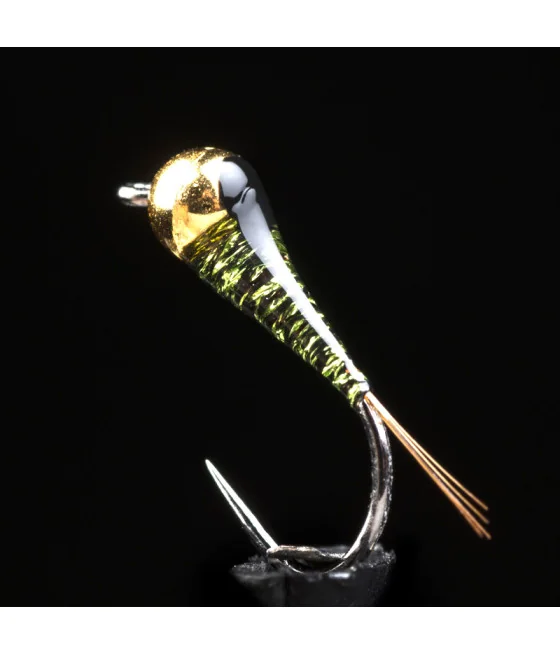 Ninfa Perdigón MG Oliva Medio Pesca con Mosca