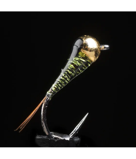 Ninfa Perdigón MG Oliva Medio Pesca con Mosca