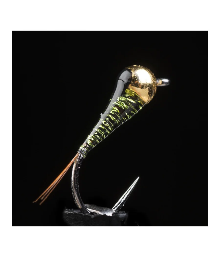 Ninfa Perdigón MG Oliva Medio Pesca con Mosca