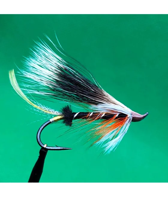Mosca de Salmon Black Orange