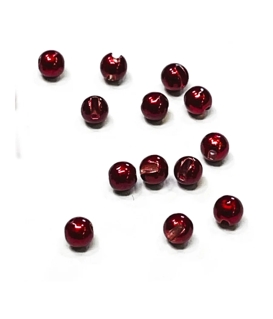 Competition Tungsten Beads Metallic Blood Red by Riversfly Competition Tungsten Beads Metallic Blood Red by Riversfly