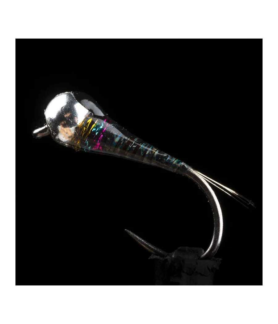 Ninfa Perdigón Pesca a Mosca Black Rainbow