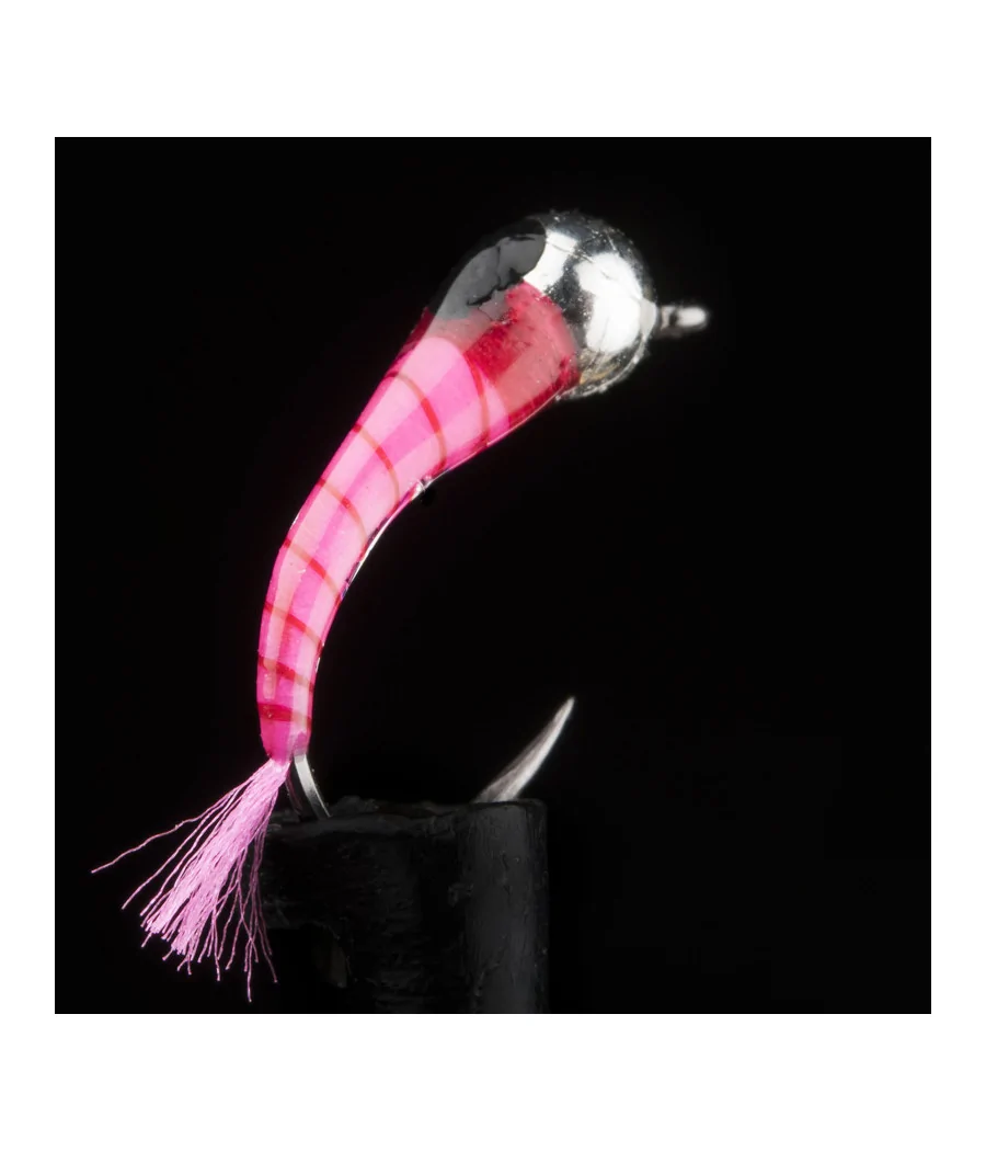 Perdigon Nimphe Squirmy Worm Red